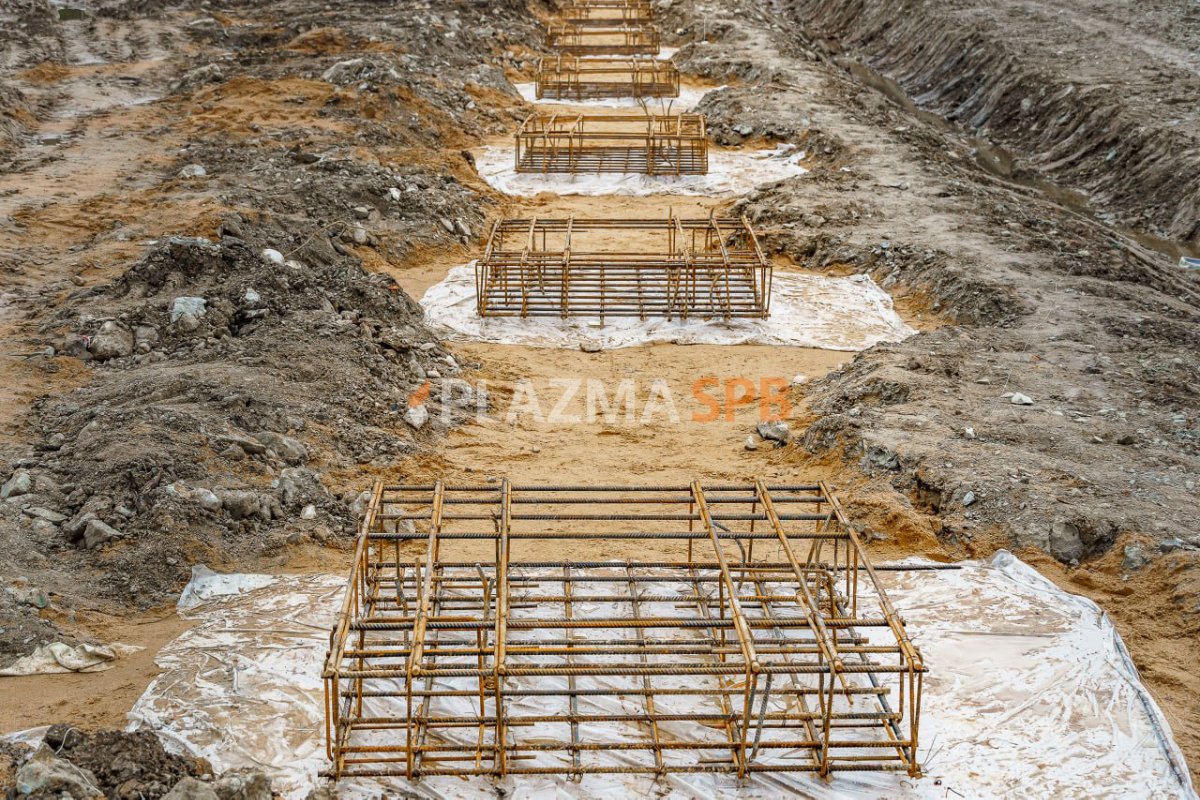 Свайно-ростверковый фундамент для ангара «под ключ» в посёлке Ковалёво