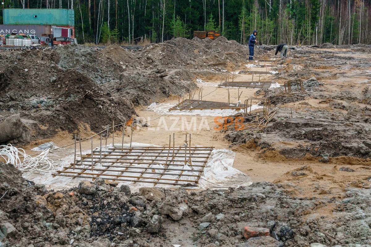 Свайно-ростверковый фундамент для ангара «под ключ» в посёлке Ковалёво