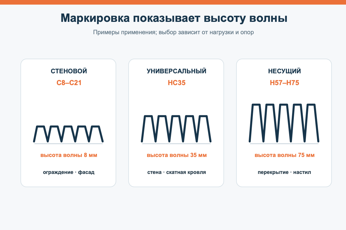 Число в маркировке показывает высоту профиля в миллиметрах.